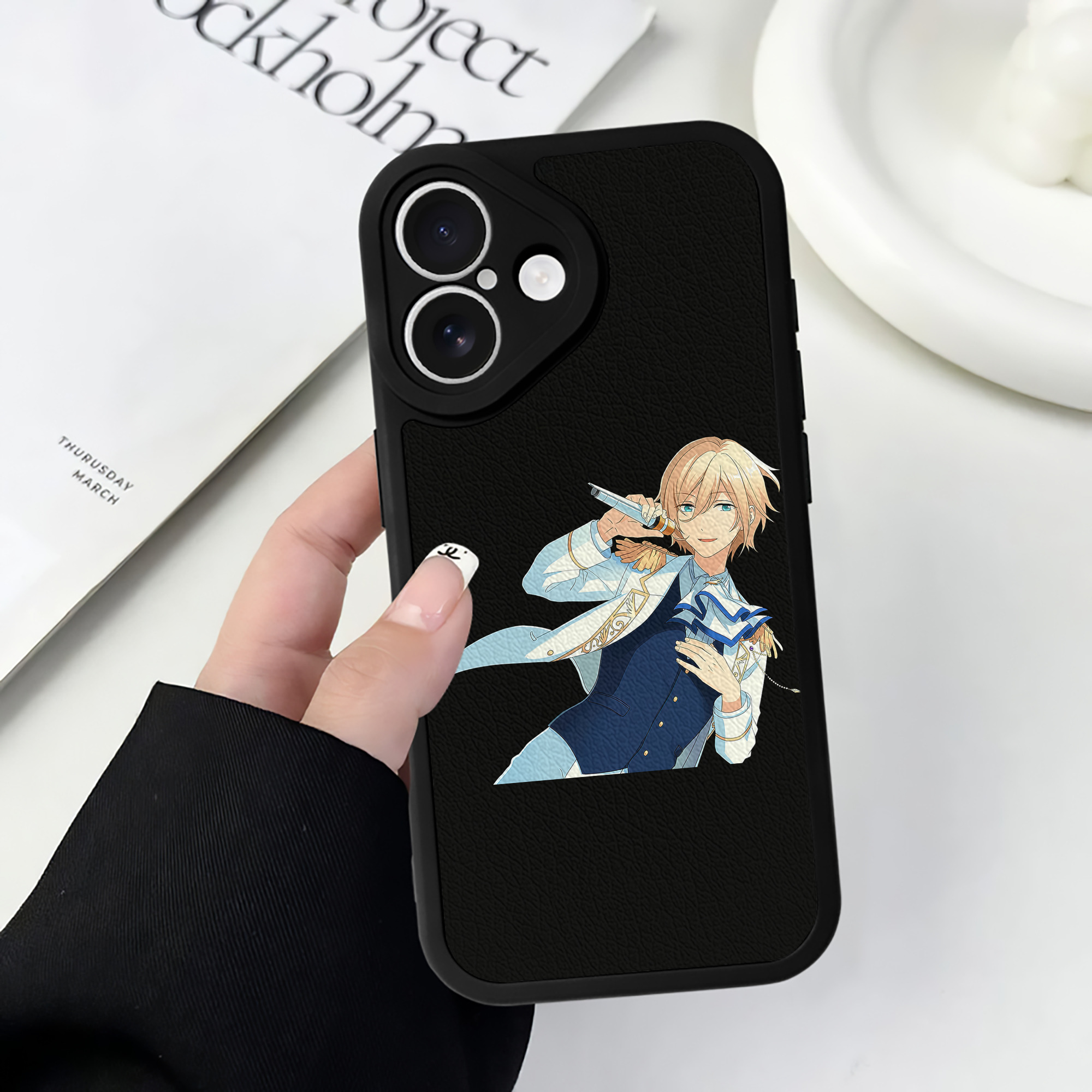 （画像用） あんさんぶるスターズ! Ensemble Stars 【iPhone 16シリーズ対応】シリコンスマホケース（レザー調） 材質：シリコン